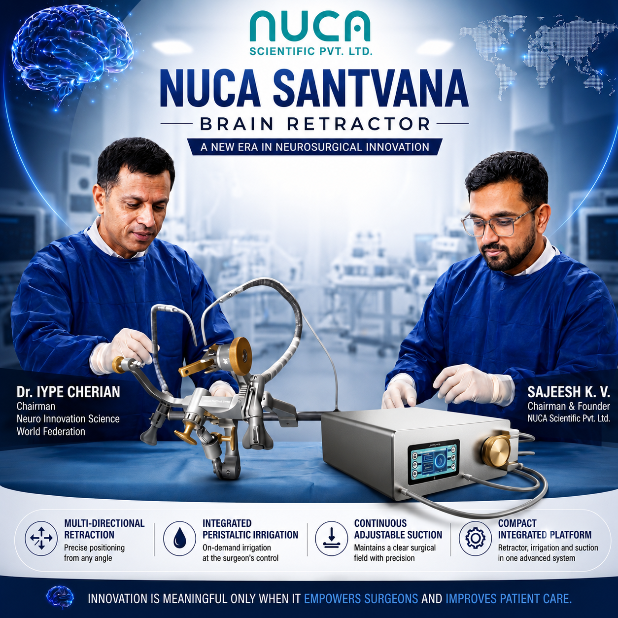 NUCA Santvana Brain Retractor global product launch